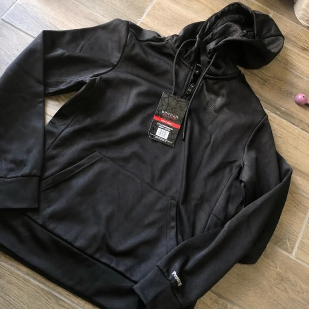 Spyder mens small 1/4 zip pullover hoodie